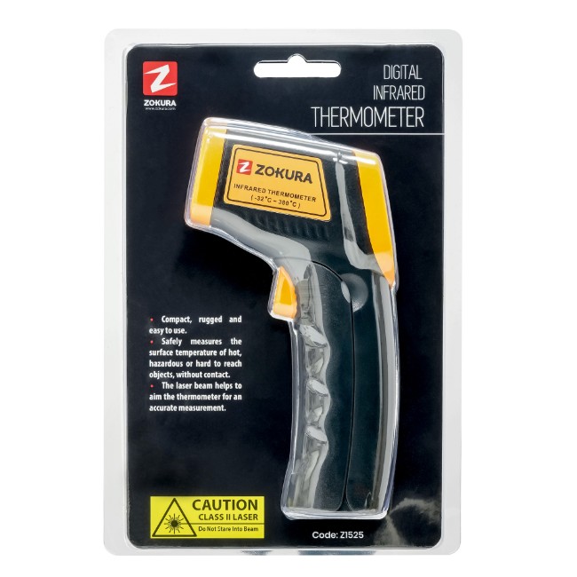 Безконтактен инфрачервен термометър - Zokura