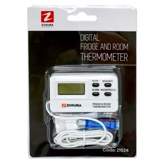 Цифров термометър за хладилник/фризер и стая - Zokura