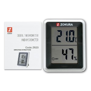 Цифров термометър и хигрометър - Zokura