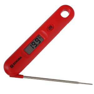 Дигитален кухненски термометър, червен - Zokura
