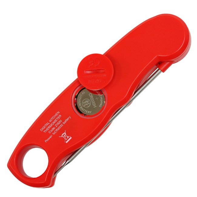 Дигитален кухненски термометър с мигновено отчитане, червен - Zokura