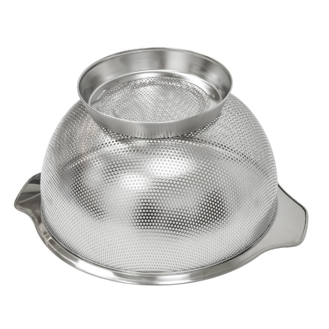 Перфорирана цедка, неръждаема стомана, 26 см - Zokura