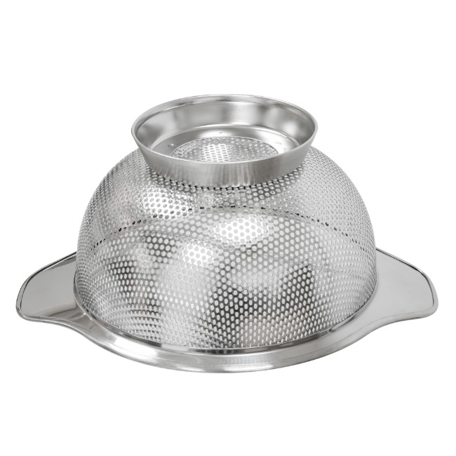 Перфорирана цедка, неръждаема стомана, 18 см - Zokura