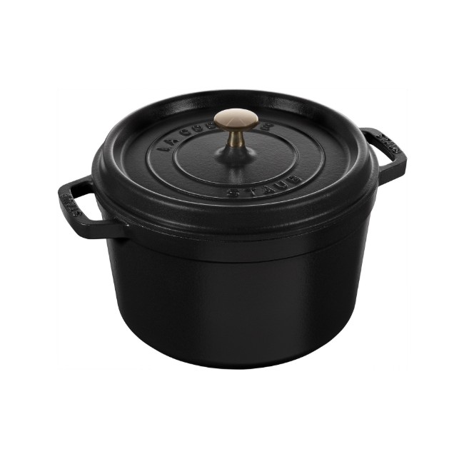 Тенджера Cocotte, чугун, 24 см/4,7 л, Black - Staub