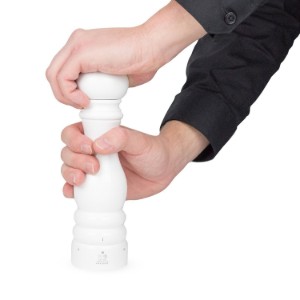 Мелничка за сол, 22 см, "Paris u'Select Z", бял лак - Peugeot