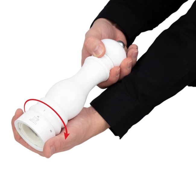 Мелничка за сол, 22 см, "Paris u'Select Z", бял лак - Peugeot