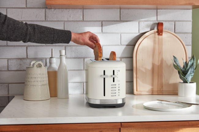 Тостер с 2 отделения, 980 W, Порцеланово бял - KitchenAid