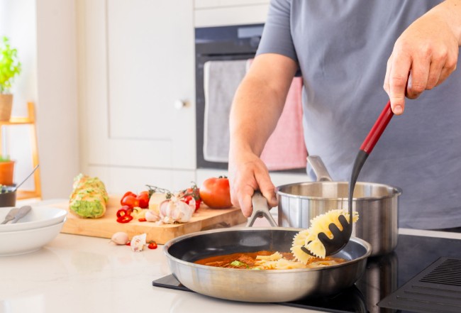 Лъжица за сервиране на спагети, пластмаса, 34 см, "Classic", Empire Red - KitchenAid