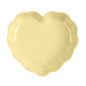 Тава за печене във формата на сърце, керамика, 26,5x24,5 см/1,8 л, Vanilla - Emile Henry