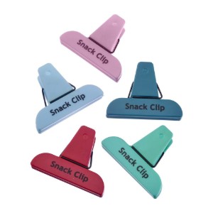 Комплект от 5 цветни щипки за чанти, пластмаса, "Fresh" - Westmark