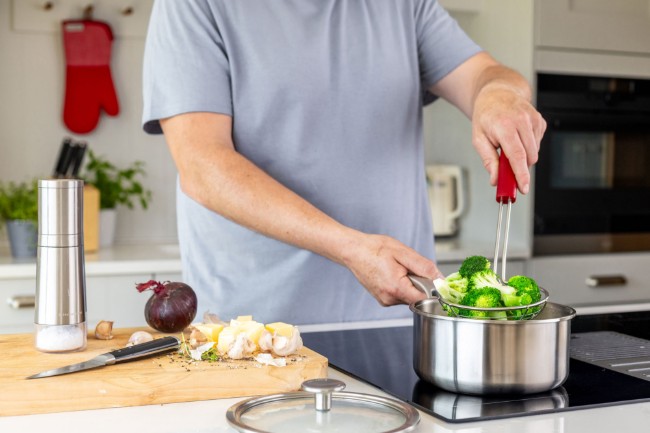 Телена цедка, неръждаема стомана, 35.5 см, "Classic", Empire Red - KitchenAid