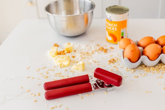 Отварачка за консерви 2 в 1, неръждаема стомана, цвят Empire Red - KitchenAid