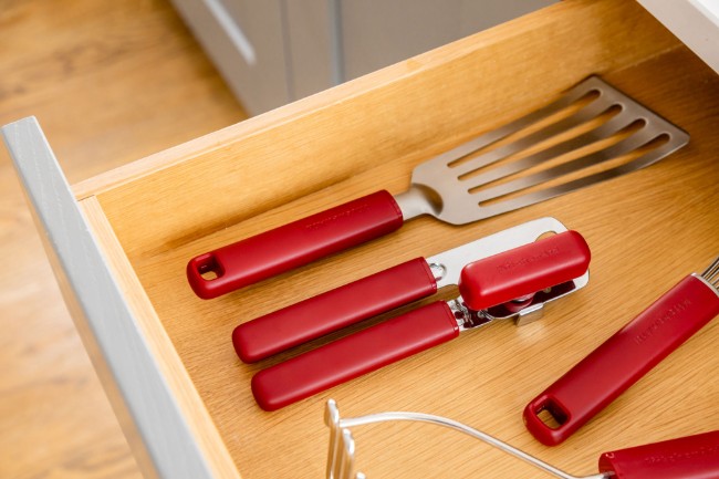 Отварачка за консерви 2 в 1, неръждаема стомана, цвят Empire Red - KitchenAid