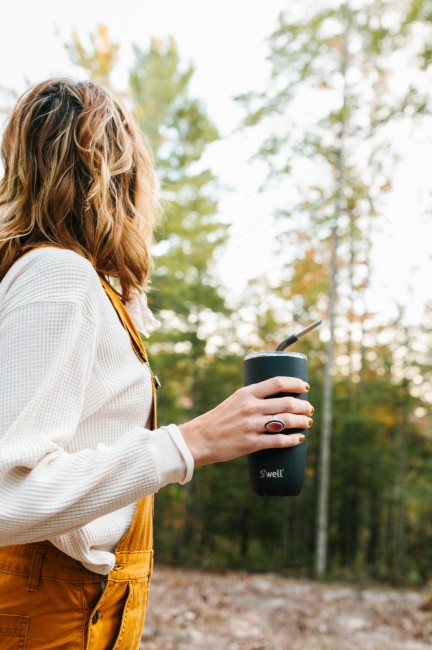 Изолиран термос за напитки, неръждаема стомана, 530 ml, Onyx - S'well