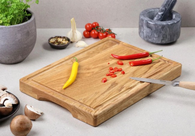 Дървена дъска за рязане, 38,5 x 27,5 см, дебелина 3,5 см - Kesper