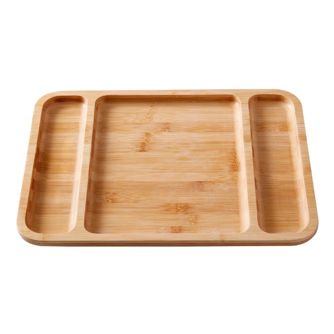 Сервираща чиния, с капак, бамбук, 30.5 x 40.5 см - Farberware