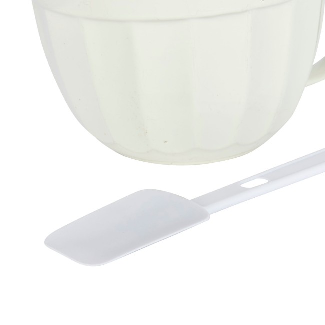 Шпатула 2 в 1, пластмасова, 32 см, бяла - Kitchen Craft