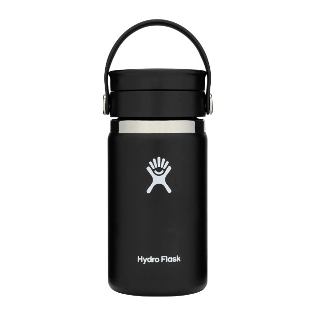 Термоизолационна бутилка от неръждаема стомана, 355 мл, "Wide Sip", Black - Hydro Flask