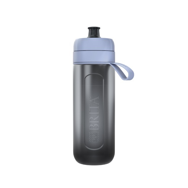 Бутилка за филтриране на вода BRITA, Active модел, 600 ml (тъмносинь) + 2 филтъра MicroDisc