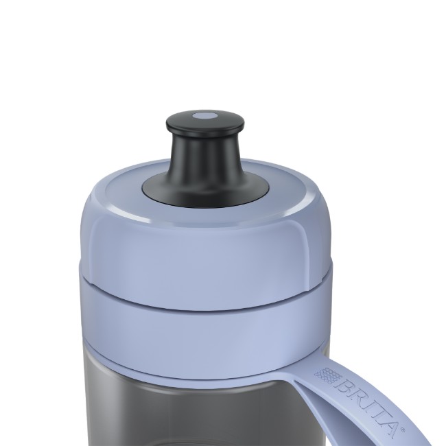 Бутилка за филтриране на вода BRITA, Active модел, 600 ml (тъмносинь) + 2 филтъра MicroDisc