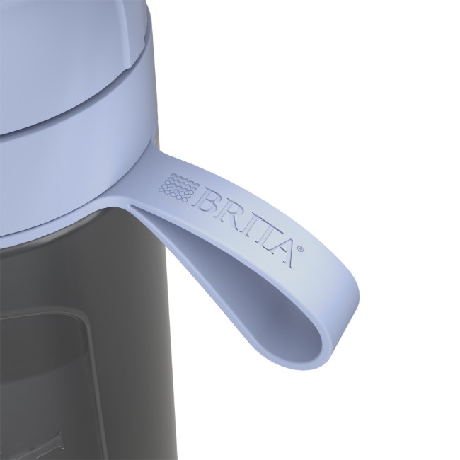 Бутилка за филтриране на вода BRITA, Active модел, 600 ml (тъмносинь) + 2 филтъра MicroDisc