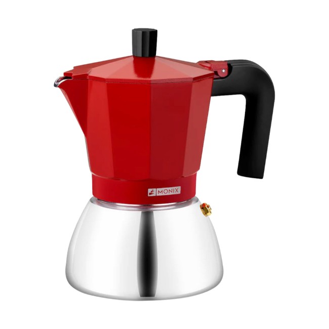 Кафемашина от неръждаема стомана/алуминий, 470 мл, червена - Monix