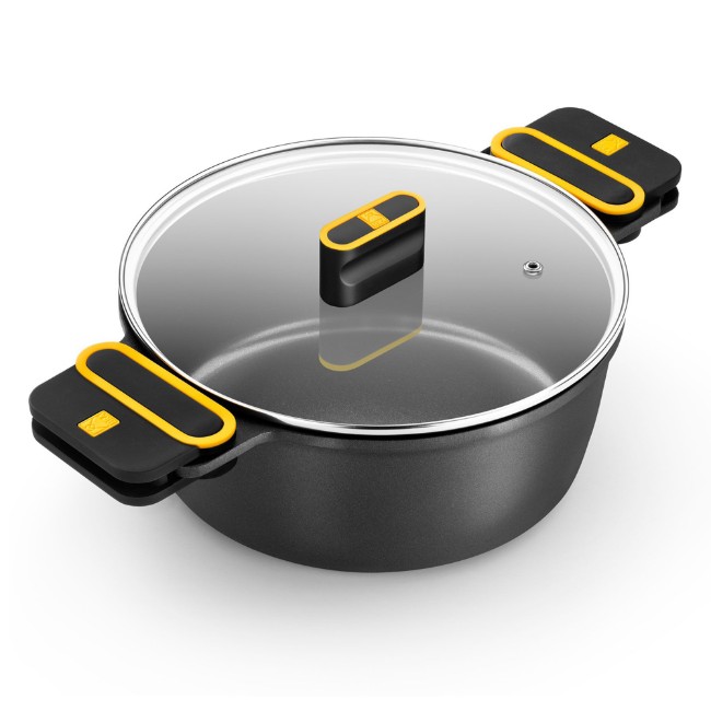 Гювеч с капак, алуминий, 28 см/5,7 л, "Daily Pro" - BRA