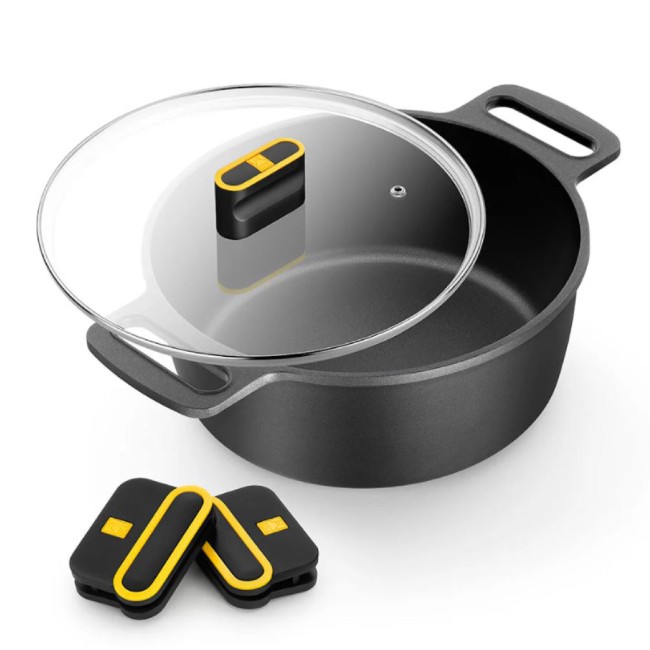 Гювеч с капак, алуминий, 28 см/5,7 л, "Daily Pro" - BRA