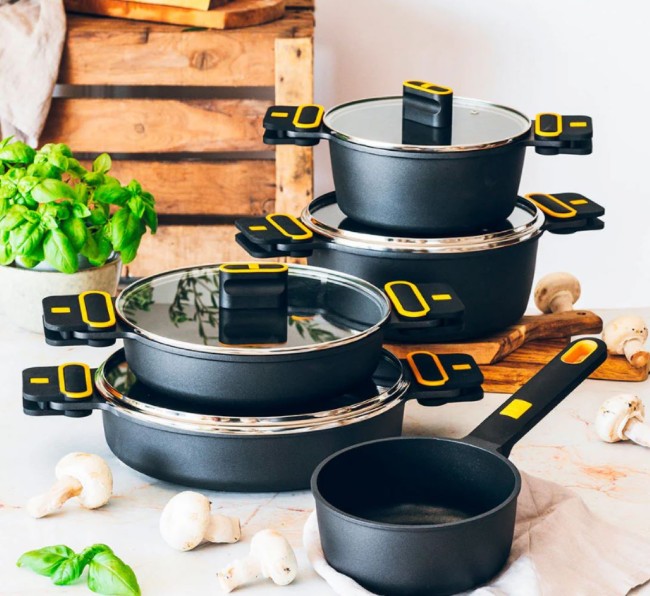 Гювеч с капак, алуминий, 28 см/5,7 л, "Daily Pro" - BRA