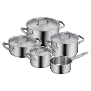 Комплект кухненски съдове от 9 части, неръждаема стомана, "Gourmet Plus" - WMF