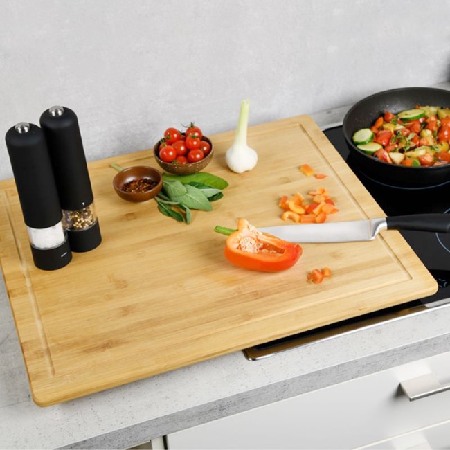 Дъска за рязане с крачета, бамбук, 56 x 50 x 3.1 см - Kesper