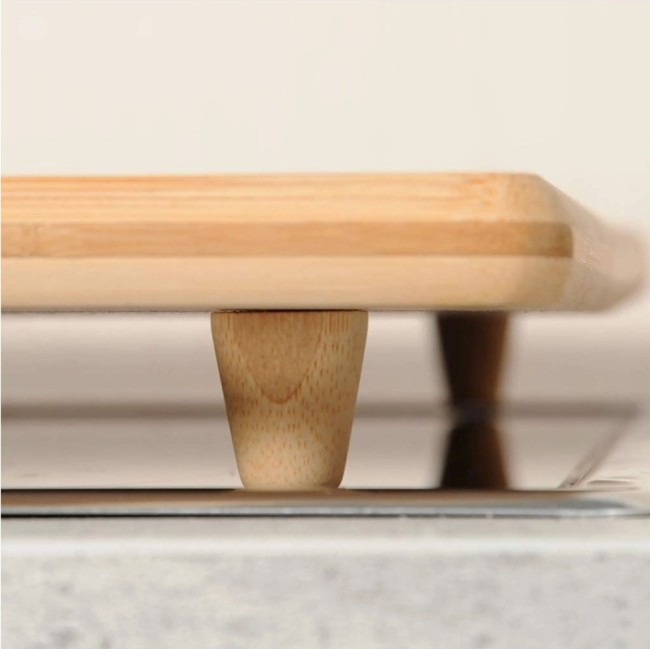 Дъска за рязане с крачета, бамбук, 56 x 50 x 3.1 см - Kesper