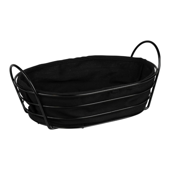 Кошница за хляб, метална, 28 x 20 см, черна - Kesper