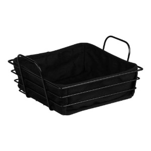 Кошница за хляб, метална, 25,5 x 22,5 см, черна - Kesper