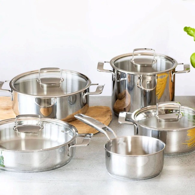 Гювеч с капак, неръждаема стомана, 18 см / 1.75 л, "Signature" - BRA