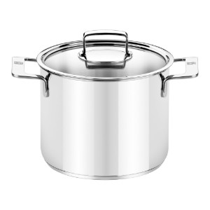 Тенджера от неръждаема стомана с капак, 24 см/8,5 л, "Signature" - BRA