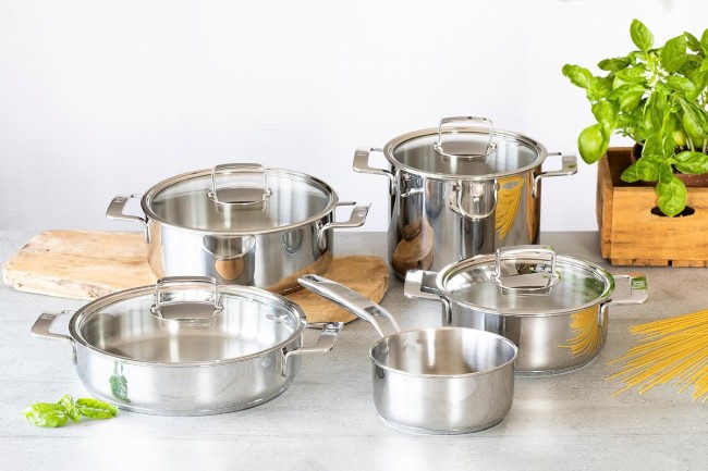 Тенджера от неръждаема стомана с капак, 24 см/8,5 л, "Signature" - BRA