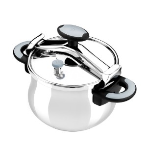 Тенджера под налягане, неръждаема стомана, 22 см/4 л, "New Star" - BRA