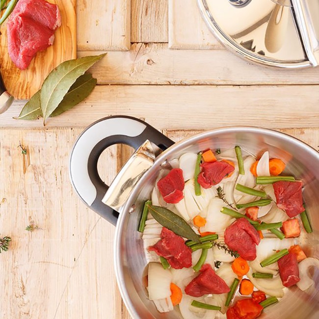 Тенджера под налягане, неръждаема стомана, 22 см/4 л, "New Star" - BRA