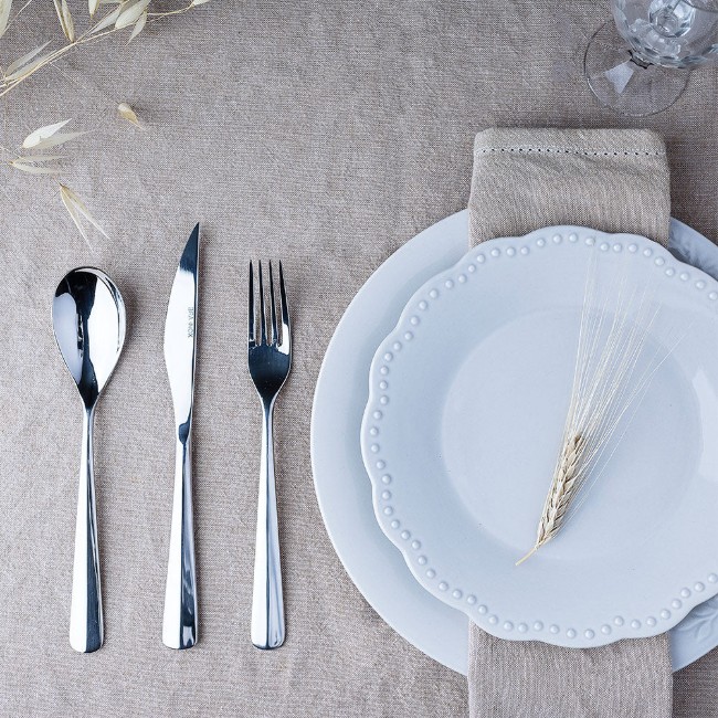 Комплект прибори за хранене от неръждаема стомана, 24 части, "Torino" - BRA