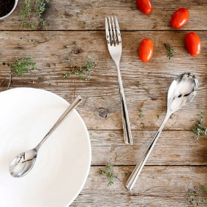 Комплект прибори за хранене от неръждаема стомана, 24 части, "Bari" - BRA