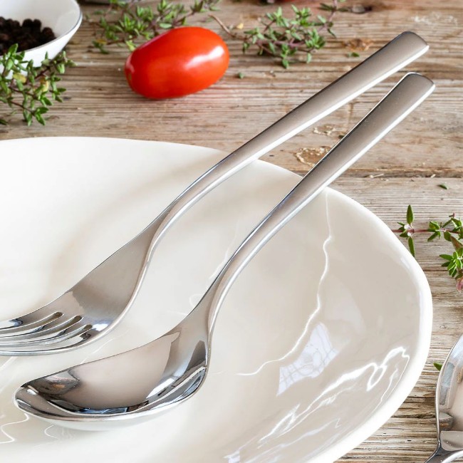 Комплект прибори за хранене от неръждаема стомана, 24 части, "Bari" - BRA