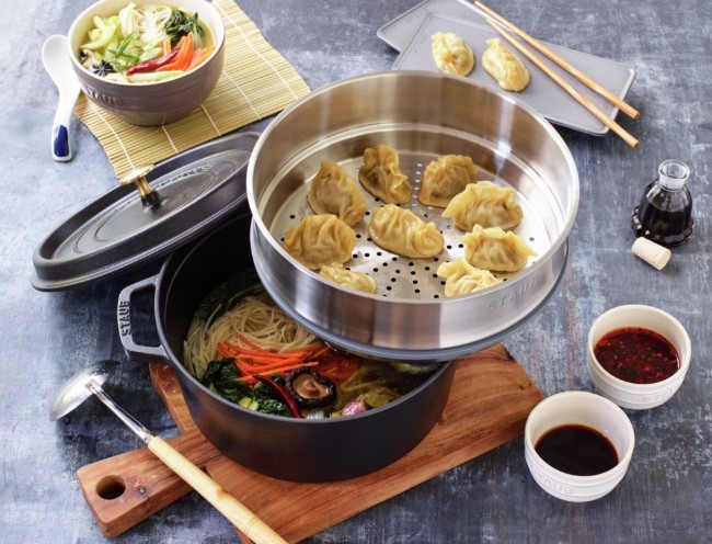 Аксесоар за готвене на пара, неръждаема стомана, 24 см - Staub