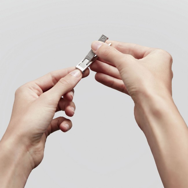 Компактна нокторезачка, неръждаема стомана, 59 мм, черен защитен кожен калъф - Zwilling PREMIUM