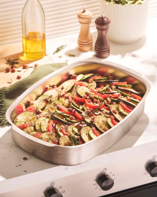 Тава за пържоли, неръждаема стомана, 38 x 26 см - de Buyer