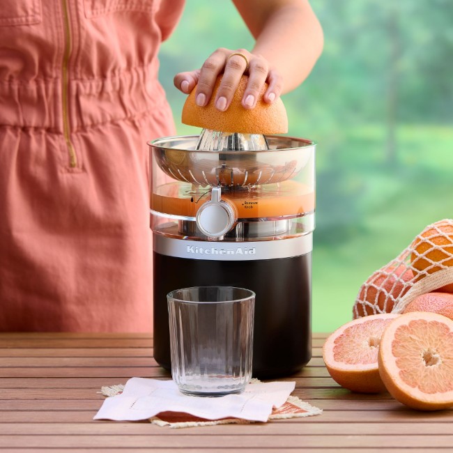 Go Cordless цитрусова сокоиздавачка без батерия, 0.47L, матов черен - KitchenAid