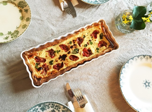 Форма за печене на тарти, керамична, 36x15 см/1,3 л, Clay - Emile Henry