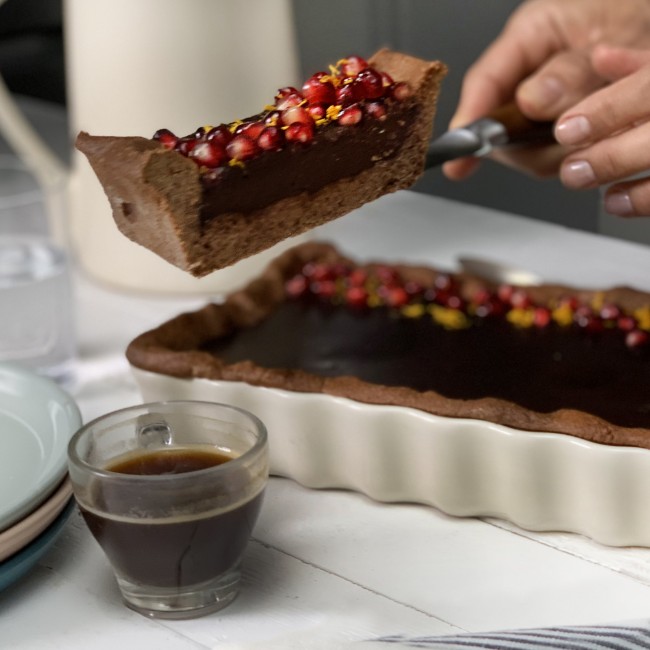 Форма за печене на тарти, керамична, 36x15 см/1,3 л, Clay - Emile Henry