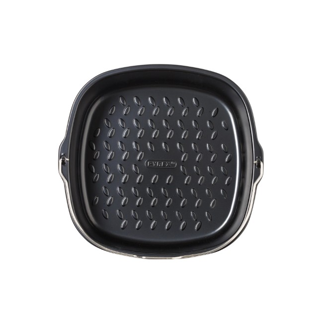 Квадратен съд за фритюрник с горещ въздух, стомана, 21 x 20 см - Pyrex