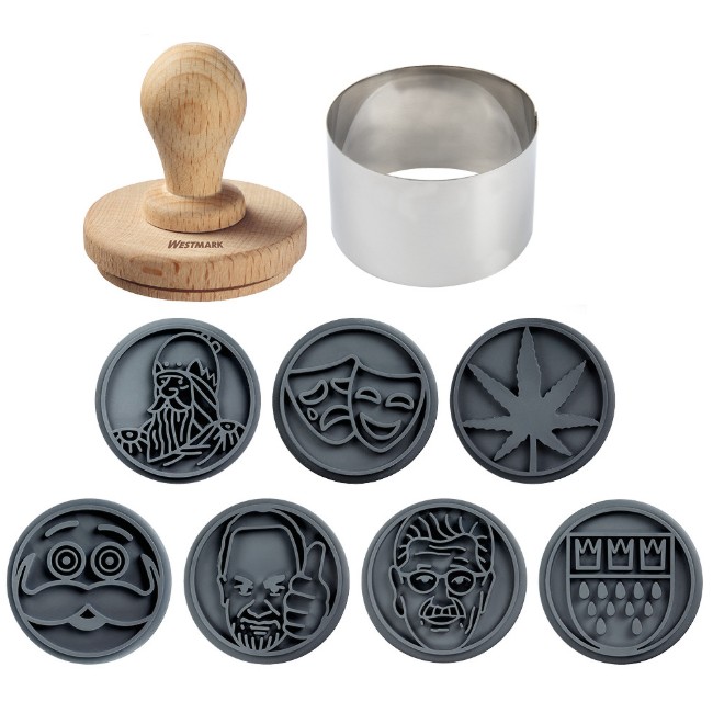 Комплект печати за бисквитки, 9 части, силиконови - Westmark